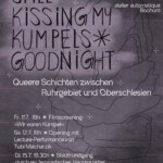 «Still Kissing My Kumpels* Goodnight. Queere Schichten zwischen Ruhrgebiet und Oberschlesien». Grafik: Shajiillu (Shaja Aenehsazy)